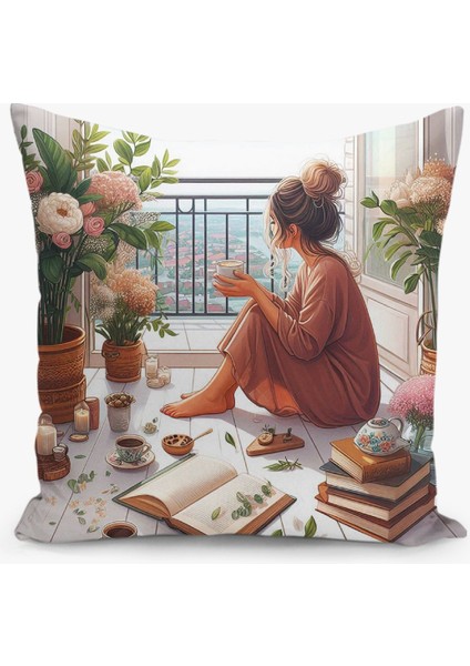 Bohem Desen Çift Taraflı Dijital Baskı Kırlent Kılıfı (Bohem Cushion Cover) fırsatları
