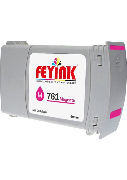 ® Hp 761-765 Magenta (M) Feyink Muadil Kartuş 400ML Designjet 7100/T7200