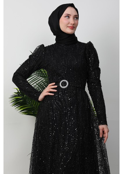 Nilda Simli Abiye Bordo indirimleri