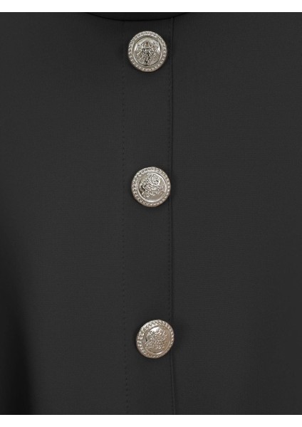 Düğme Detaylı Dik Yaka Omuzu Fırfırlı Scuba Takım modelleri