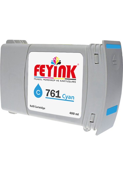 ® Hp 761-765 Cyan (C) Feyink Muadil Kartuş 400ML Designjet 7100/T7200