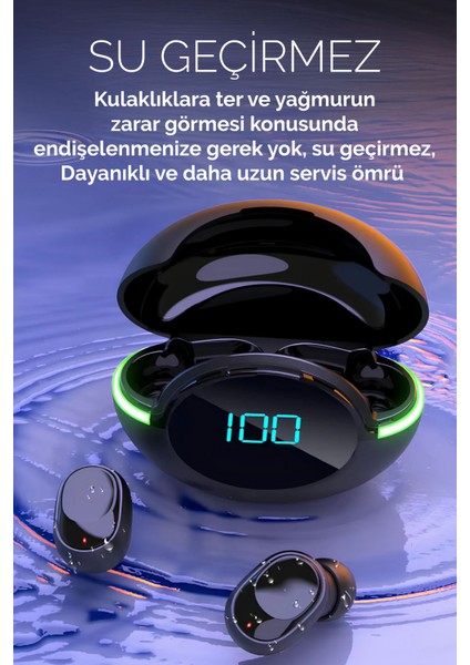 Ios/ android Uyumlu Gürültü Önleyici Hd Ses Özellikli Dokunmatik Kablosuz Bluetooth Kulaklık Db- 18 indirimleri