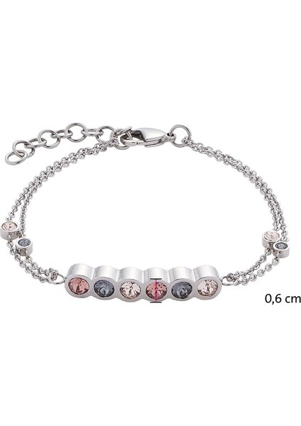 Pastel Renkli Kristallere Sahip Ayarlanabilir Manyetik Bileklik modelleri