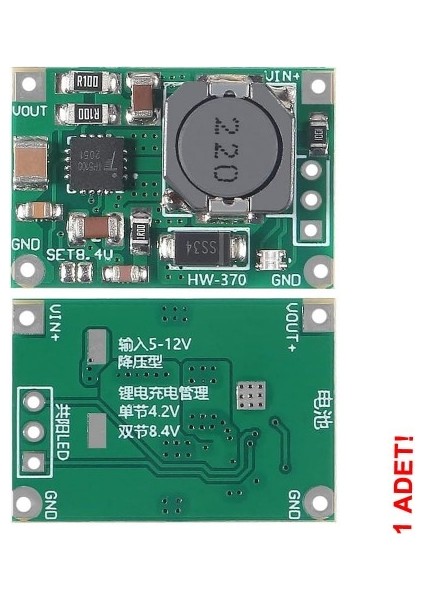 TP5100 1s / 2s Lityum 18650 Pil Batarya Şarj Modülü