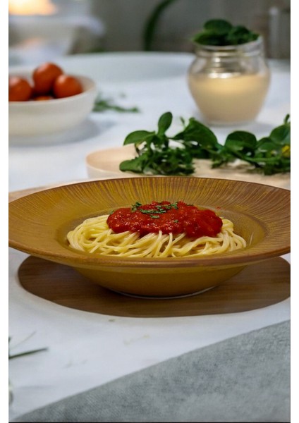 Zenith Savana 28 cm Porselen Makarna Tabağı ve Salata Tabağı