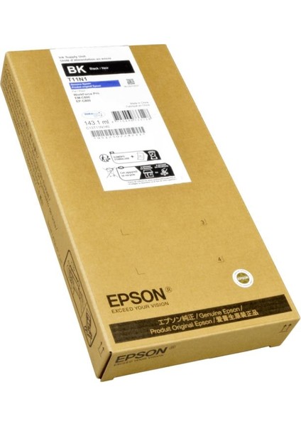 C13T11N140 Mürekkep Orj. - WF-EM-C800, EP-C800 Xl (10K) Black