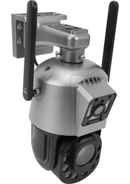 Blue Inter Int-Cmr 55 6 Mp Çift Kameralı Dış Mekan Güvenlik Kamerası Wifi Ptz Kameralar Gece Görüşü IP66 Su Geçirmez