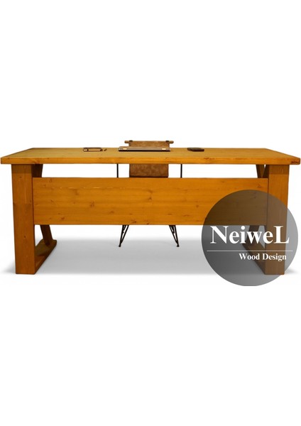 Ares Doğal Ahşap Çalışma ve Ofis MASASI-100 cm -260 cm fiyatları