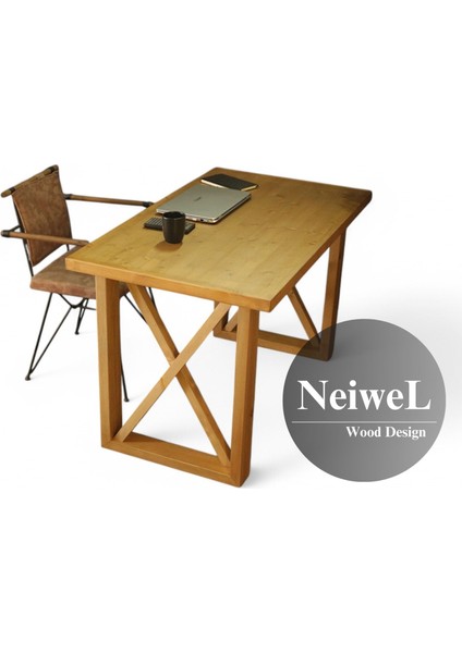 Loel Doğal Ahşap Çalışma ve Ofis MASASI-70 cm -120 cm fiyatları