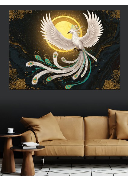 Beyaz Tüyleriyle Barış Güvercini Dekoratif Tablo fırsatları