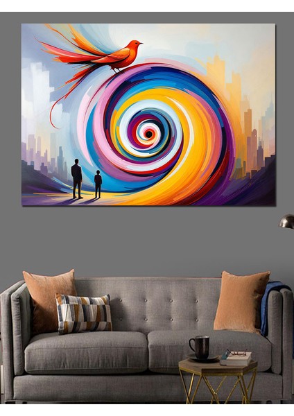Renkli Döngüsel Sanat Dekoratif Tablo fiyatları
