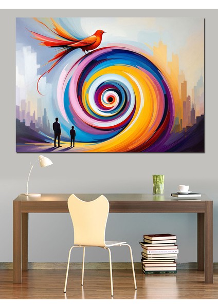 Renkli Döngüsel Sanat Dekoratif Tablo modelleri