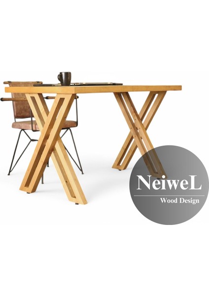 Riva Doğal Ahşap Çalışma ve Ofis MASASI-70 cm -120 cm