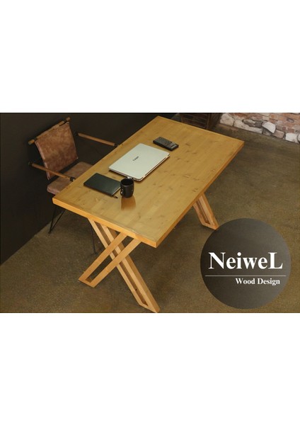 Riva Doğal Ahşap Çalışma ve Ofis MASASI-70 cm -200 cm modelleri