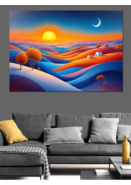 Büyülü Çöl Manzarası Dekoratif Tablo