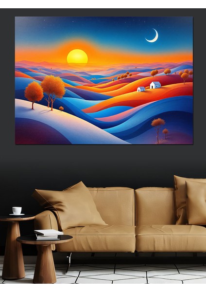 Büyülü Çöl Manzarası Dekoratif Tablo fiyatları