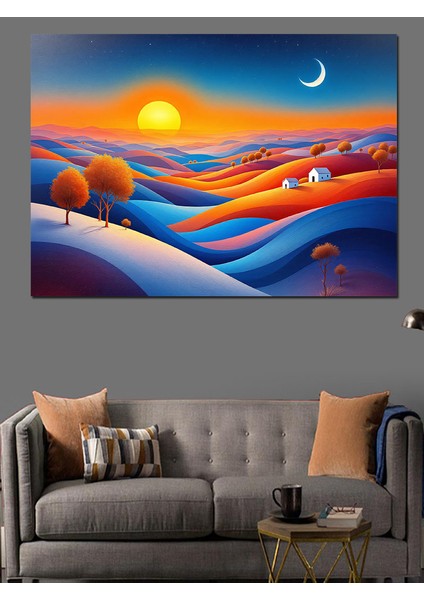 Büyülü Çöl Manzarası Dekoratif Tablo fırsatları