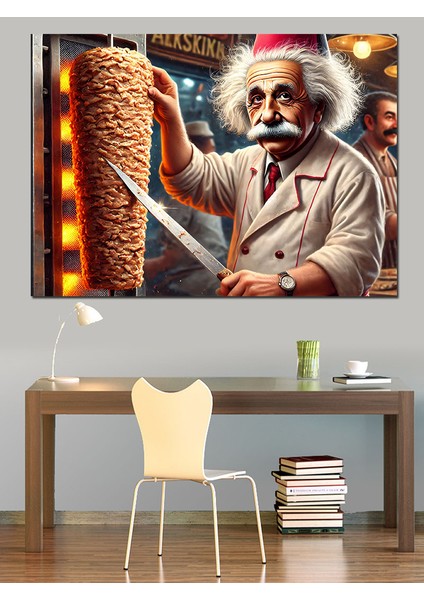 Döner Ustası Einstein Dekoratif Tablo fiyatları