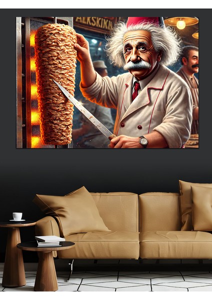 Döner Ustası Einstein Dekoratif Tablo fırsatları