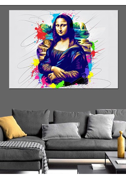 Graffiti Tarzı Mona Lisa Dekoratif Tablo fırsatları