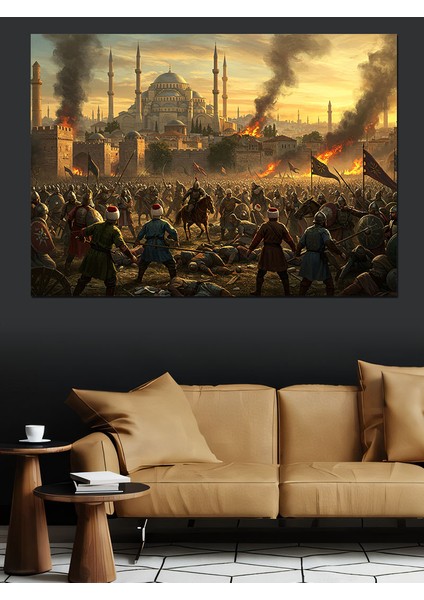 Osmanlı Savaşçıları ve Camii Dekoratif Tablo