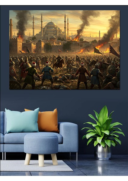 Osmanlı Savaşçıları ve Camii Dekoratif Tablo fiyatları
