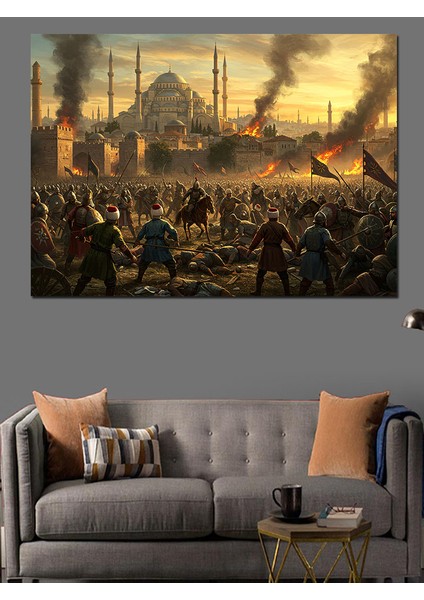 Osmanlı Savaşçıları ve Camii Dekoratif Tablo modelleri