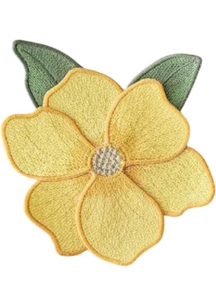 Sarı Manolya Nakışlı Sunum ve Kokteyl Peçetesi