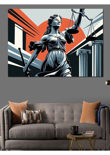 Heykel ve Adalet Dekoratif Tablo fiyatları