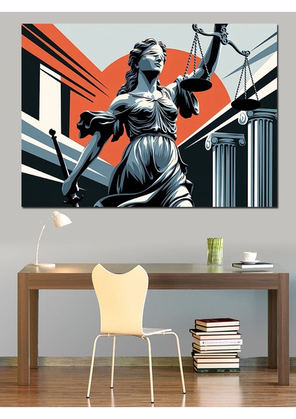 Heykel ve Adalet Dekoratif Tablo modelleri