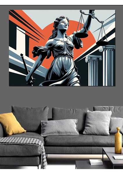 Heykel ve Adalet Dekoratif Tablo fırsatları