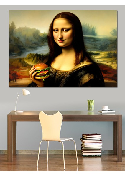 Hamburger ve Mona Lisa Dekoratif Tablo fiyatları