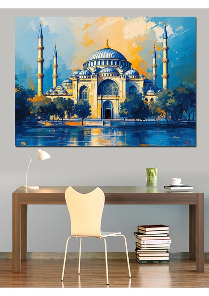 Mavi Camii ve Gökyüzü Dekoratif Tablo