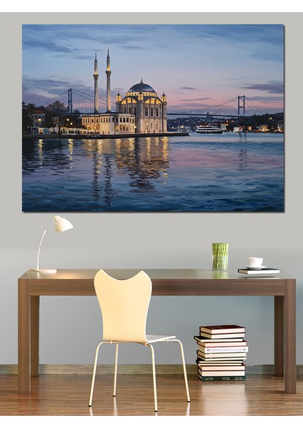 Gece Camii Manzarası Dekoratif Tablo fırsatları