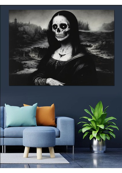 Iskelet Mona Lisa Dekoratif Tablo fiyatları