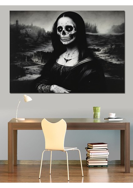 Iskelet Mona Lisa Dekoratif Tablo fırsatları