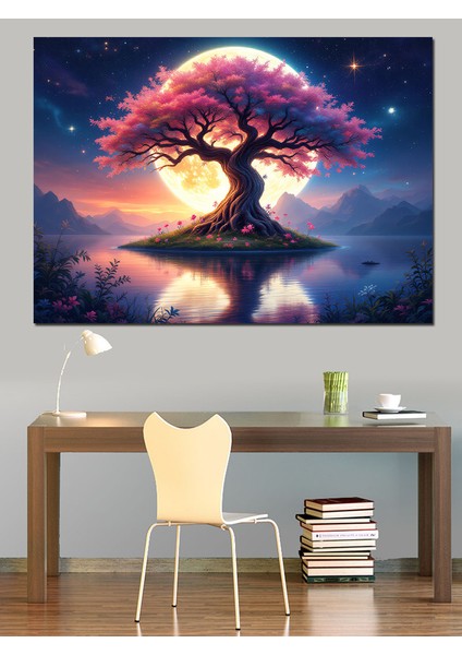 Büyülü Renkli Ağaç Dekoratif Tablo modelleri