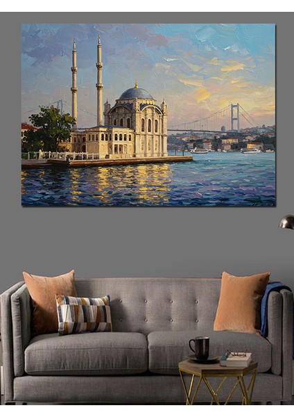 Tarihi Camii Manzarası Dekoratif Tablo modelleri