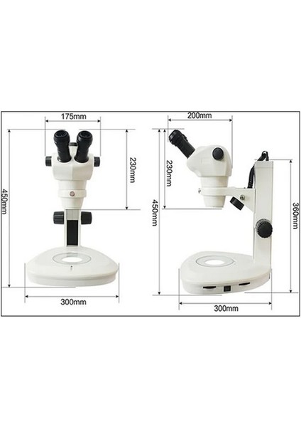 Opto-Edu Dijital Mikroskop Trinoküler Stereo Zum 8mp USB Kamera LED Halka Ile