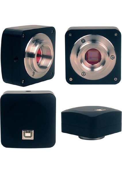 Opto-Edu Dijital Mikroskop Trinoküler Stereo Zum 8mp USB Kamera LED Halka Ile