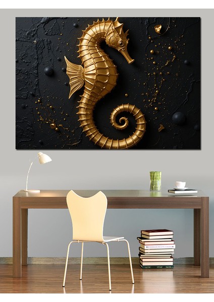 Altın Renkli Denizatı Dekoratif Tablo fırsatları