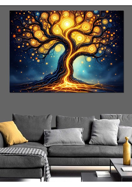 Büyülü Altın Ağaç Dekoratif Tablo fiyatları