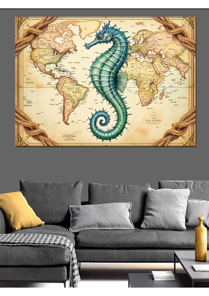 Eski Harita ve Denizatı Dekoratif Tablo fiyatları