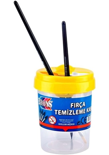 Brons Fırça Temizleme Kabı BR-250 - 3 Adet