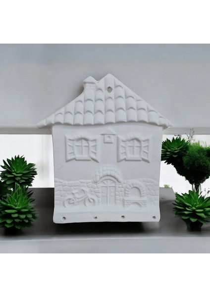 Çini Ev Anahtarlık Bisküvi Duvar Süsü