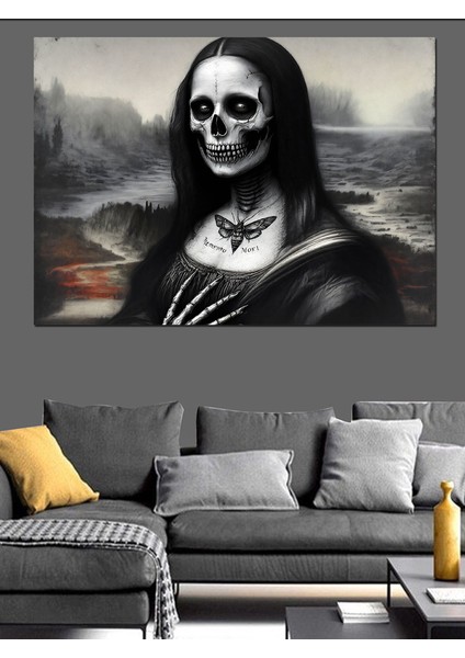 Karanlık Mona Lisa Dekoratif Tablo