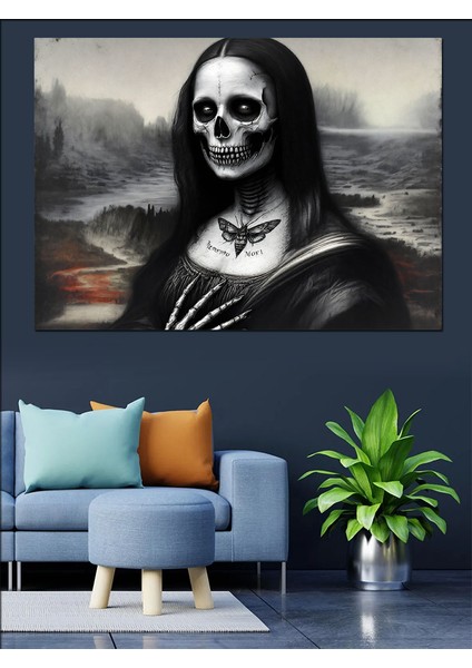 Karanlık Mona Lisa Dekoratif Tablo modelleri