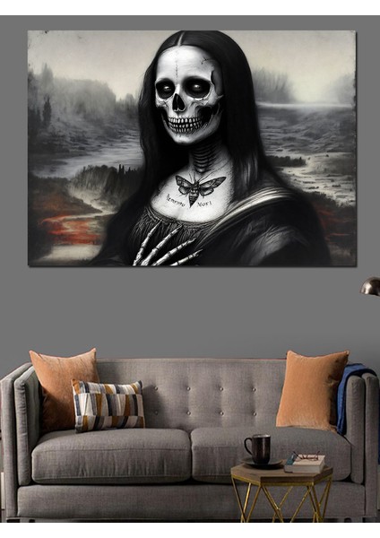 Karanlık Mona Lisa Dekoratif Tablo fırsatları