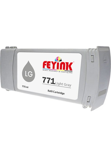 ® Hp 771 Light Gray (Lg) Feyink Muadil Kartuş 775ML Designjet