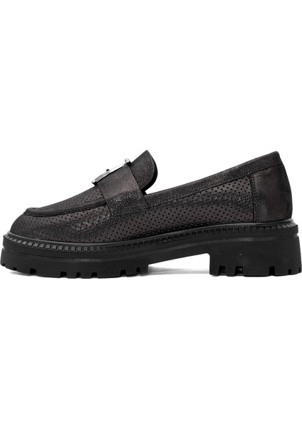 D25ya-7300 Kadın Deri Casual Ayakkabı Platin modelleri